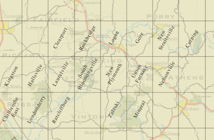 Hocking Hills Topo Maps